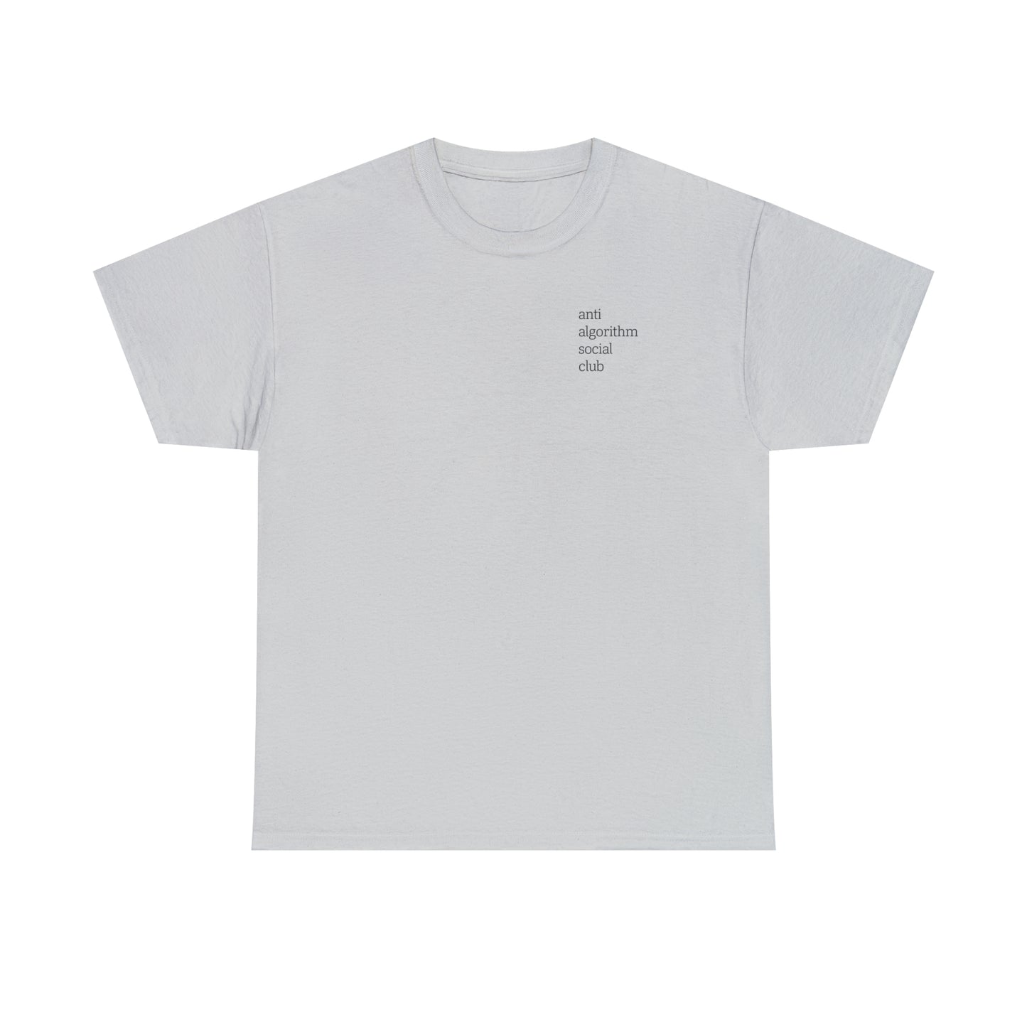 Anti Algorithm Front and Back Unisex Tee