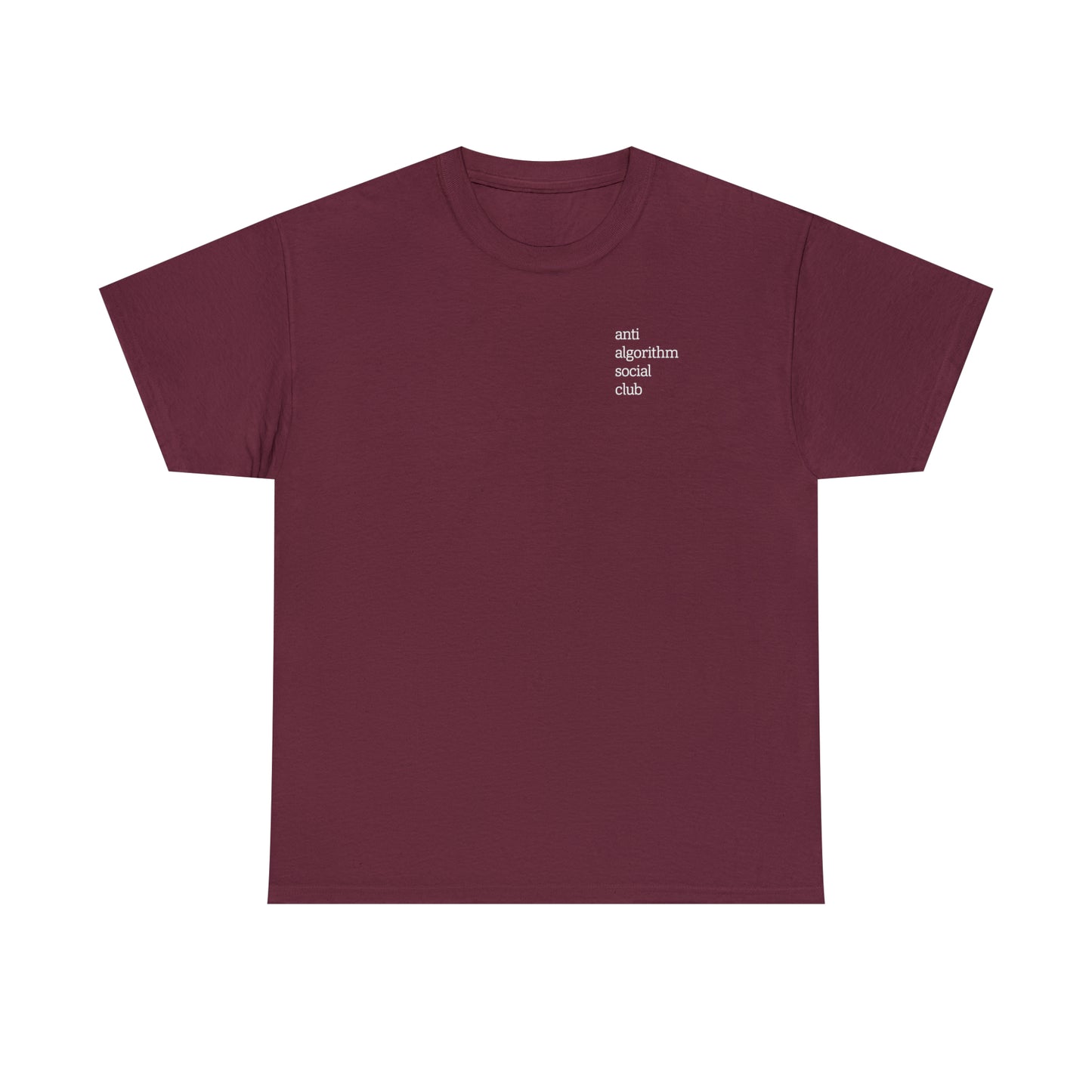 Anti Algorithm Front and Back Unisex Tee